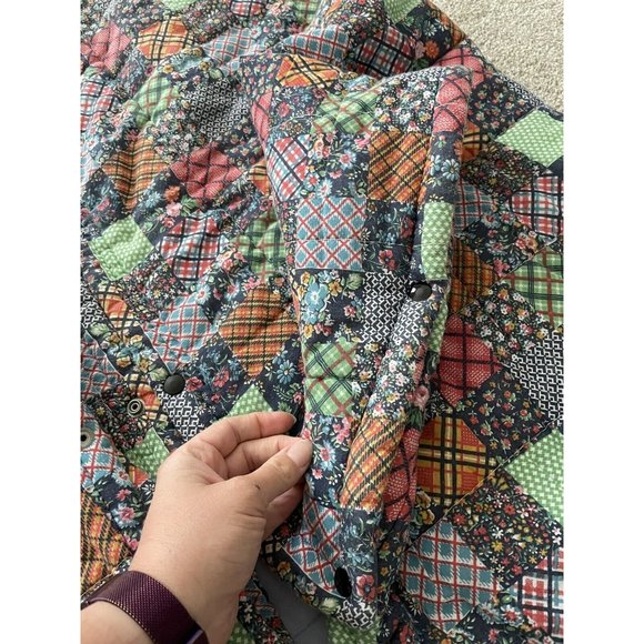 70s Vtg Patchwork Quilt Style Hugger by Barclay Wearable Sleeping Bag Snuggie - Picture 6 of 11